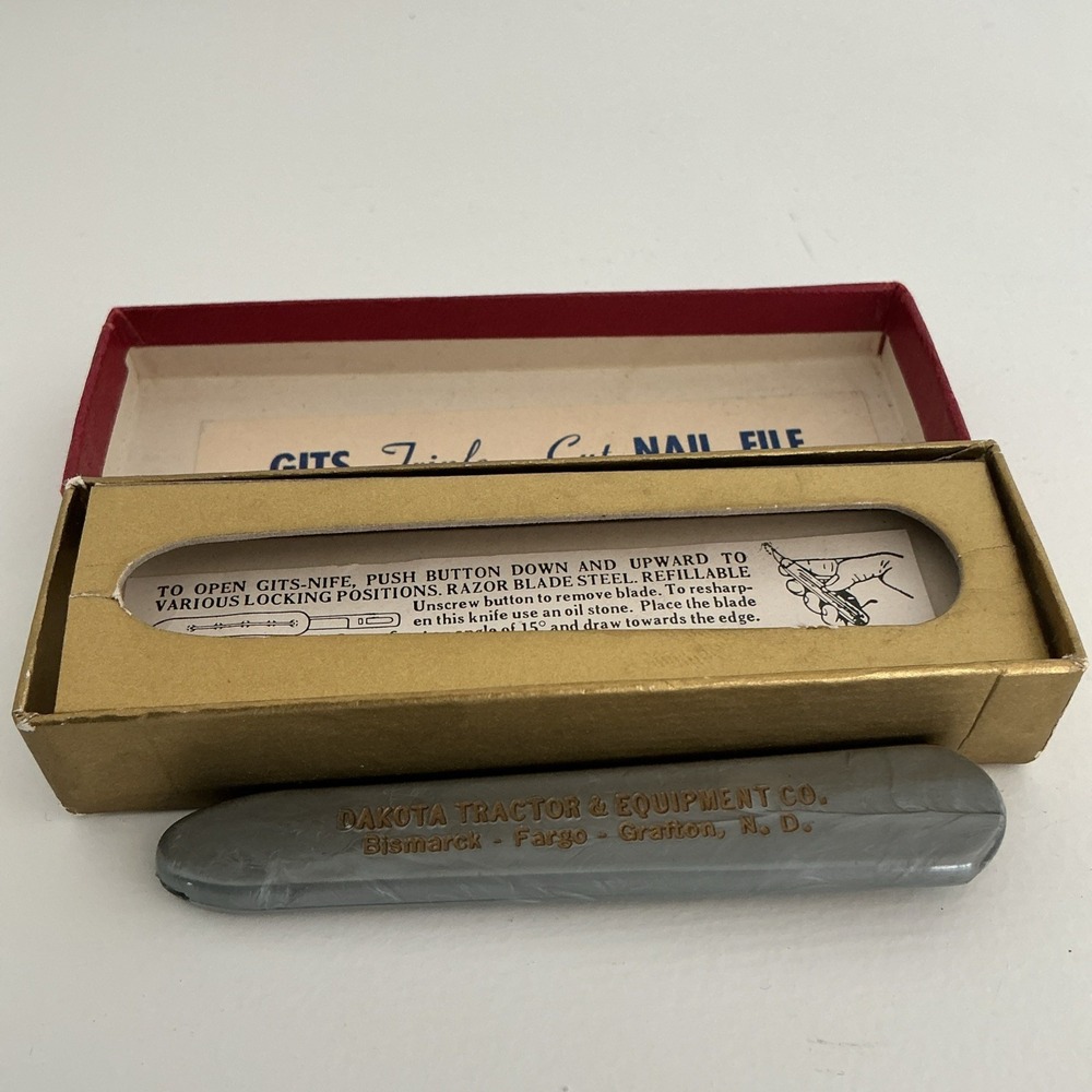 1950's Triple Cut Nail File Giveaway From Dakota Tractor In North Dakota In Box